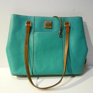 Dooney & Bourke Aqua pebble leather bag